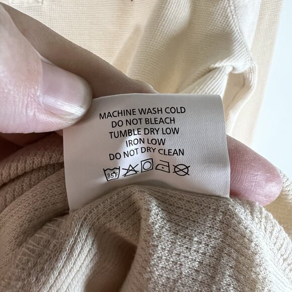 Makers Mark‎ Whiskey Henley Shirt XL Long Sleeve Thermal Waffle Knit Beige - Picture 6 of 9